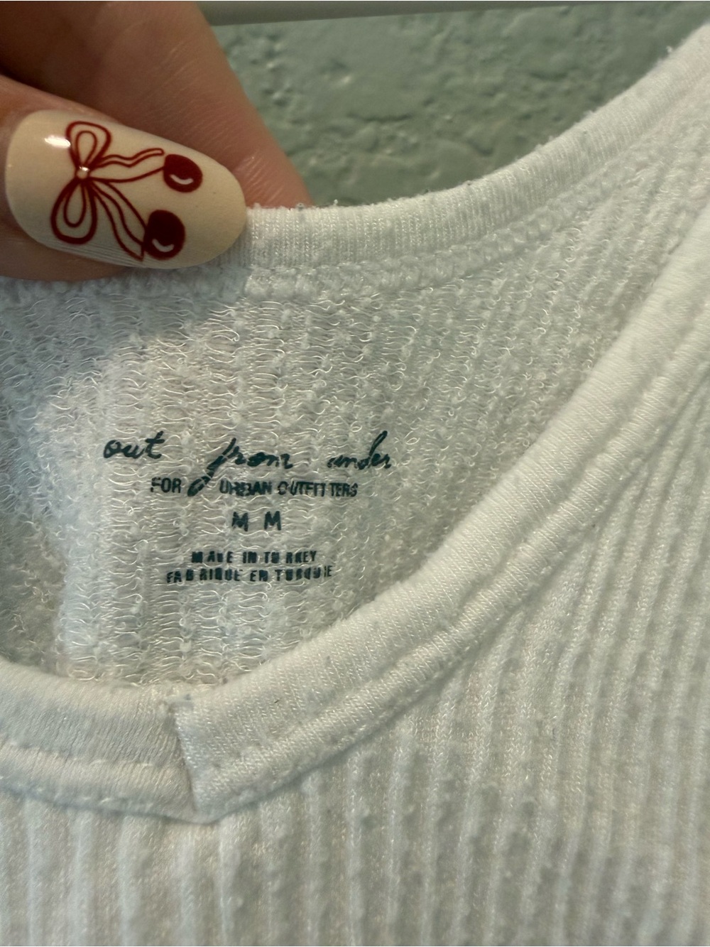 White Ribbed Crop Tank Top - Picture 2 of 4